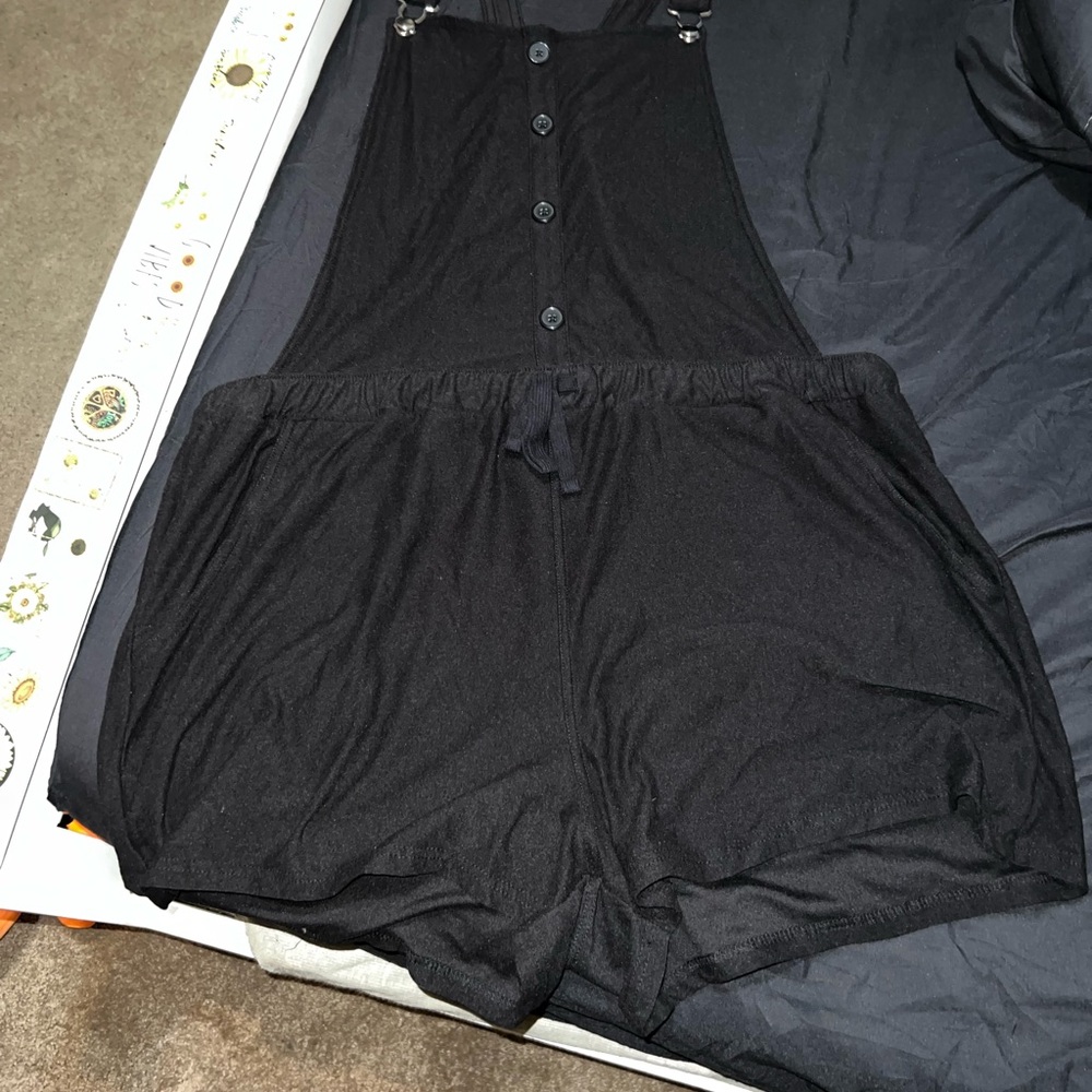 Black Button-Up Jumpsuit
